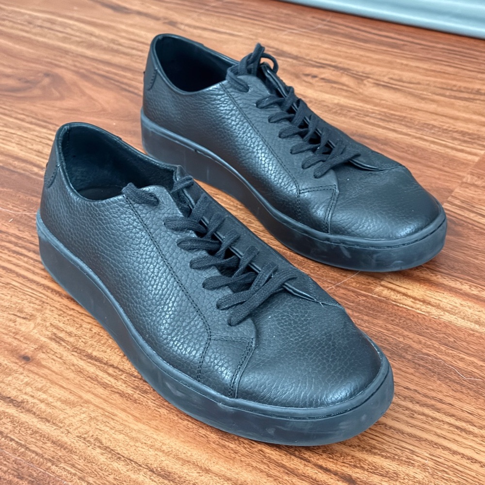 Vince Camaro Men's Black Leather Sneakers